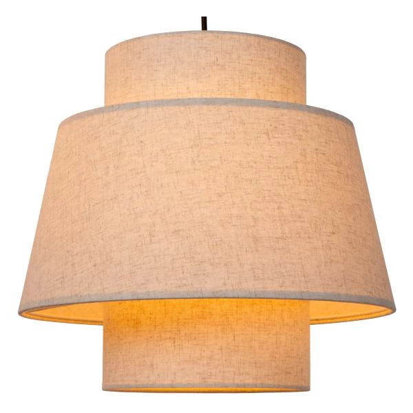 Lucide TRIBUTE - Pendelleuchten - Ø 76 cm - 3xE27 - Beige - detail 2